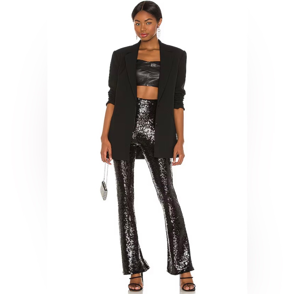 Commando Sequin Flared Legging In Black Size M